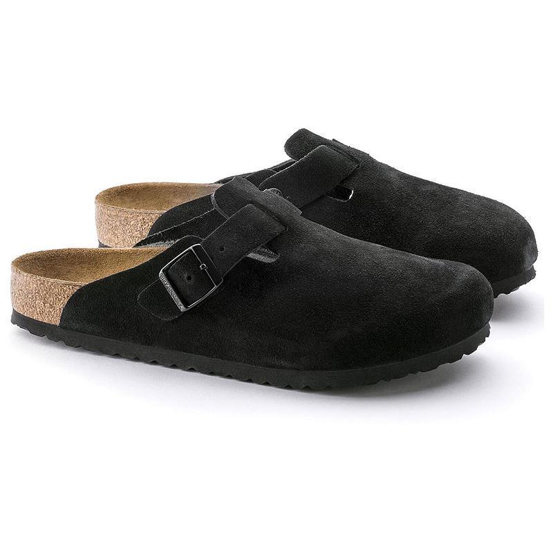 Boston Birkenstock Soft Footbed Semisove Panske Čierne | SK 366AHK